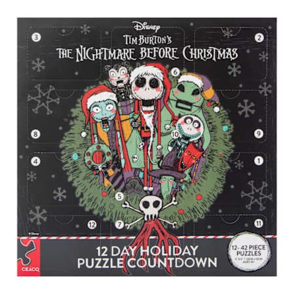 Disney The Nightmare advent Before Christmas 12-Day Holiday Puzzle Countdown - Picture 1 of 3
